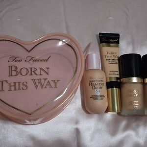 Too Faced Born This Way Foundation & Glow Set - Pink and Gold Accents